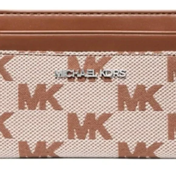 Michael Kors Cooper Logo Jacquard Bi-Fold Wallet - Picture 2 of 8
